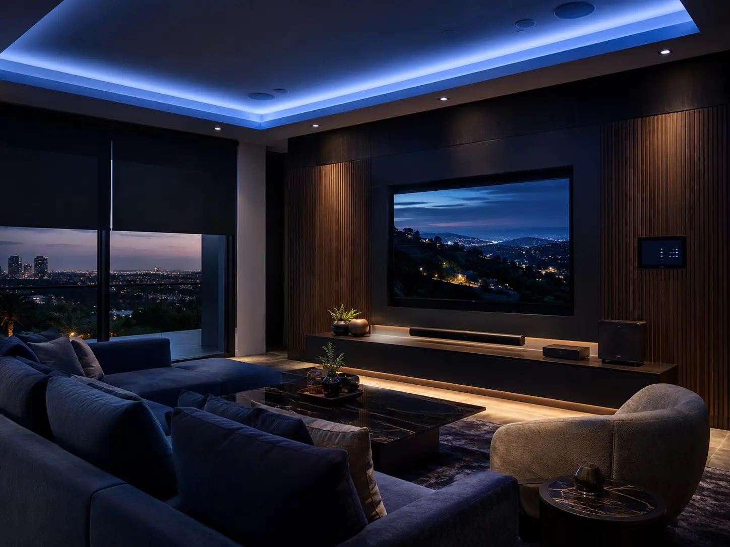 Integrated smart home lighting and audiovisual system